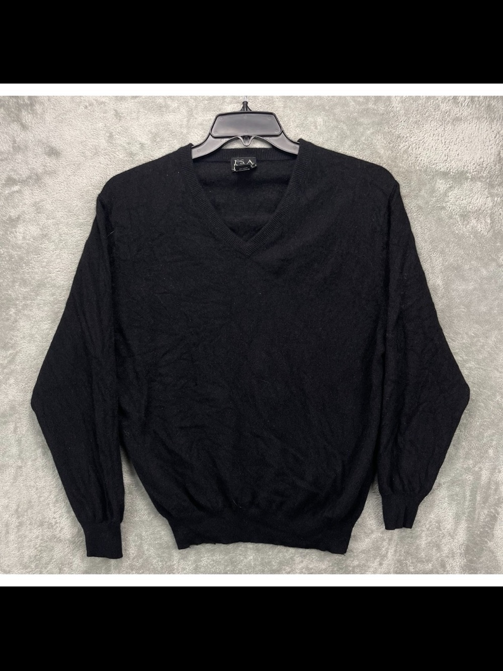 Cashmere black  V-Neck Sweater